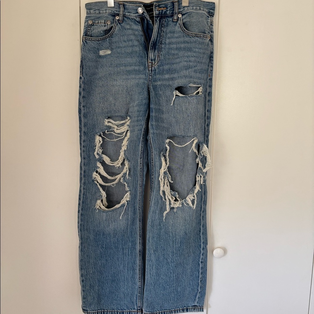 Aéropostale Ripped High Rise Baggy Jeans